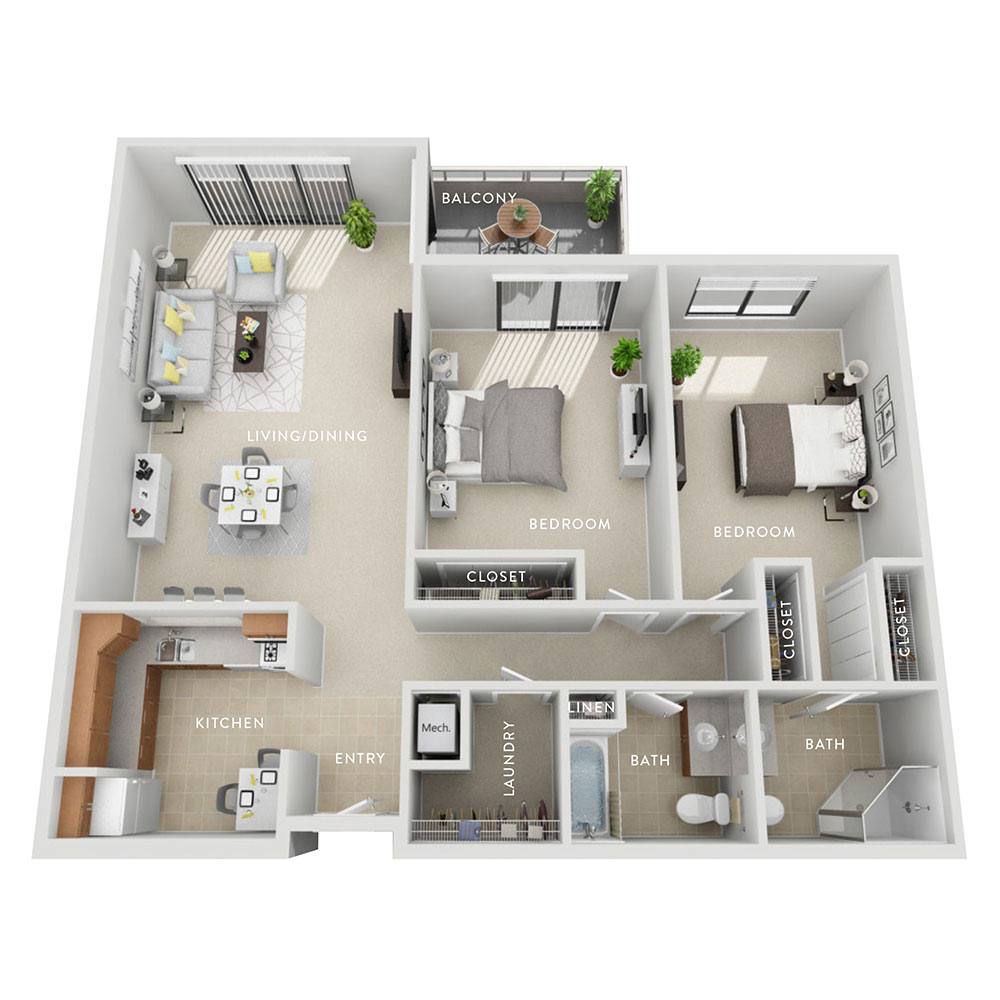 2 bedroom apartment for rent