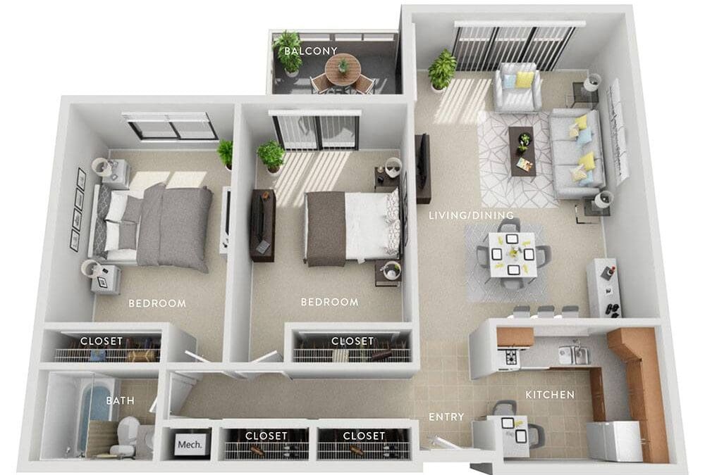 2 bedroom apartment for rent