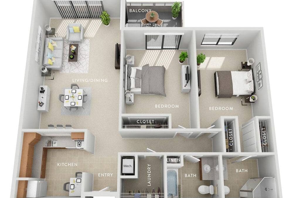 2 bedroom apartment for rent