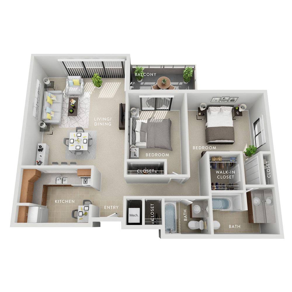 2 bedroom apartment for rent